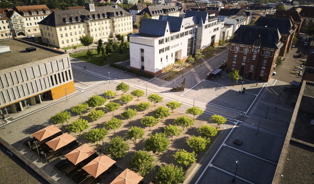 Drohnenfotos vom Campus und den Gebäuden